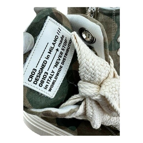 Cristianzerotre Calipso 300 Camouflage Boot Unisex boot platform Ankle - Picture 7 of 10